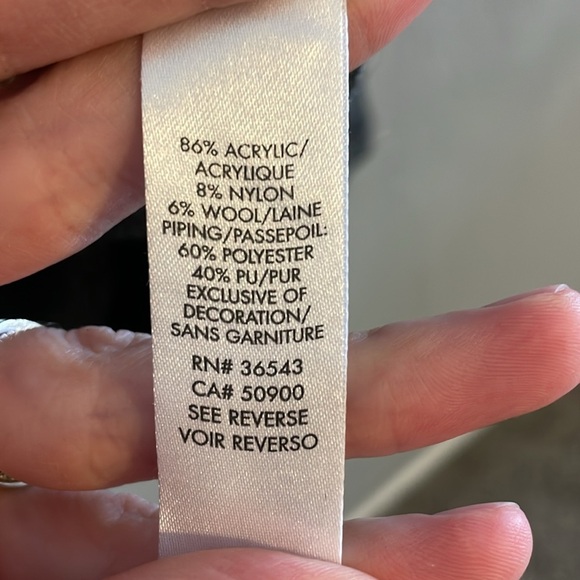 Calvin Klein Side Zip Office Career Wool Blend Jacket Women’s XS Sweater Moto - Picture 6 of 9